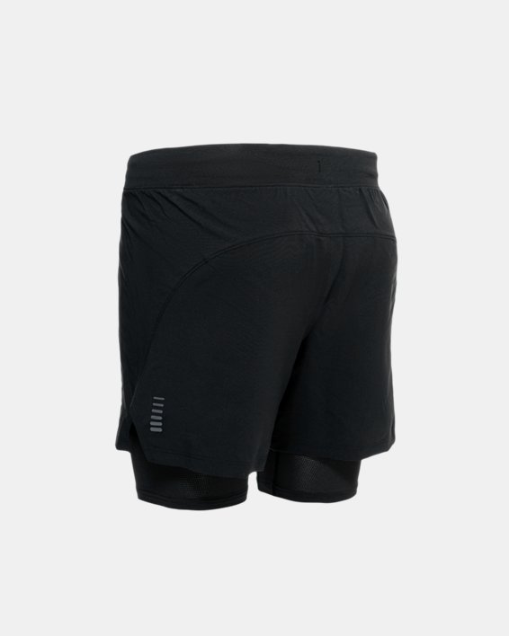 Men's UA Iso-Chill Run 2-in-1 Shorts in Black image number 9